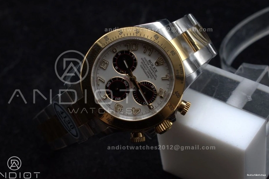 YG SS Dial Clean Daytona GoodFit Markers Best SA4130 V Arabic 737 Edition on 1:1 White Bracelet 116503 1022